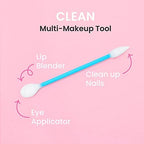 Fran Wilson EYE TEES COTTON TIPS 80 Count (2 PACK) - Precision Makeup Applicator, Double-sided Swabs with Pointed and Rounded Ends for Perfect Blending, Effective Cleaning and Precise Touch-ups