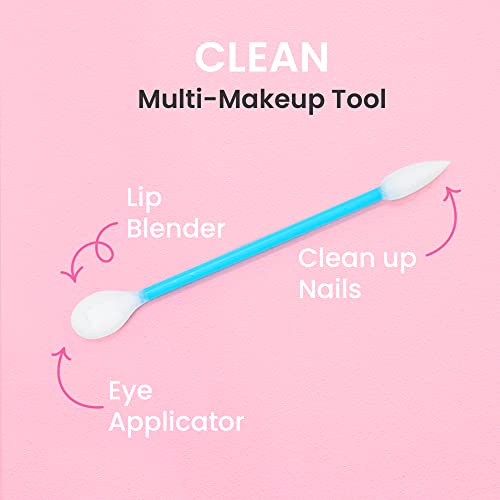 Fran Wilson EYE TEES COTTON TIPS 80 Count (3 PACK) - Precision Makeup Applicator, Double-sided Swabs with Pointed and Rounded Ends for Perfect Blending, Effective Cleaning and Precise Touch-ups