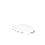 KOHLER 20110-0 Brevia, Slow Close Toilet Seat, Elongated Toilet Seat, Grip-Tight Bumpers Quick-Attach Hardware, White