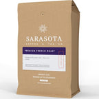 Sarasota Coffee Whole Bean Cubano European French Roast | Dark Roast Gourmet Coffee Beans | Low Acid, Mold Free, Specialty Grade Bulk Coffee Beans | 5lb (80 oz)