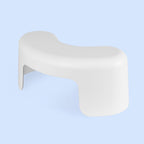 TUSHY Arc Toilet Stool: Supports a Natural Comfortable Squatting Posture to Unkink Your Colon for Easier Bowel Movements | Sleek, Space-Saving Design with Smooth, Curved Shape for Foot Comfort, White