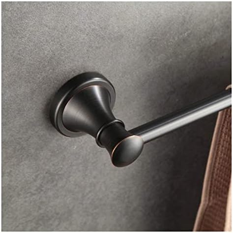 Towel Rails Solid Brass Towel Rack with Bar for Bathroom Shelf Wall Mounted, Oil Rubbed Bronze, 61.5 cm/Toilet Brush Set (Color : Toilet Brush Set) (Single Towel Rail b)