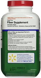 Equate - Fiber Supplement, 90 Chewable Tablets (Compare to Fiber Choice)