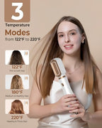6 in 1 Blow Dryer Brush, Detachable Hair Dryer Brush Air Curler Air Styler Wrap, Curly Twist Hot Air BrushCurling Iron Brush, Blow Dryer Hot Brush Styler Negative Ion, Travel Hair Styling Tool