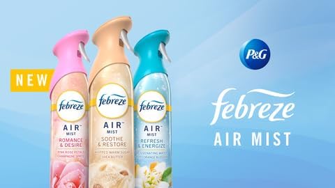 Febreze Air Mist Refresh & Energize Zesty orange Blossom Scented 3 pack, Blue