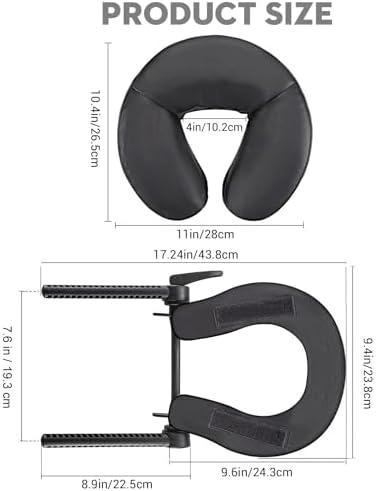 Universal Massage Table Face Cradle & Cushion, Adjustable Massage Chair Spa Bed Headrest & Face Pillow Support, Massage Platform Head Rest Cushion Cradle for Salon Home Mattress Top Massage Kit
