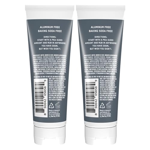 Mando Whole Body Deodorant For Men - Invisible Cream - 72 Hour Odor Control - Aluminum Free, Baking Soda Free, Skin Safe - 3 ounce (Pack of 2) - Unscented