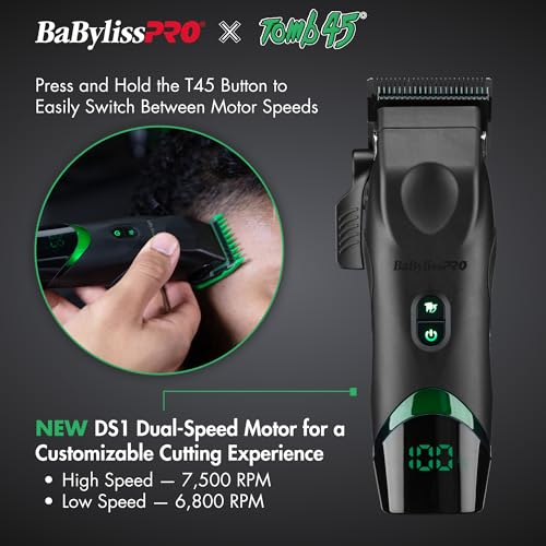 BaBylissPRO x Tomb45 - Two Forces One Mission - Clipper, Trimmer, Clipper Guards, Hair Dryer