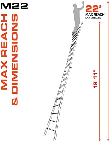 Little Giant Ladders Velocity, 17-Ft Folding Multi-Position Ladder, Aluminum, 300 lb Load Capacity, Type 1A Extra Heavy Duty, 18-Ft Reach, with Ratchet Levelers and Wheels (15417-801)