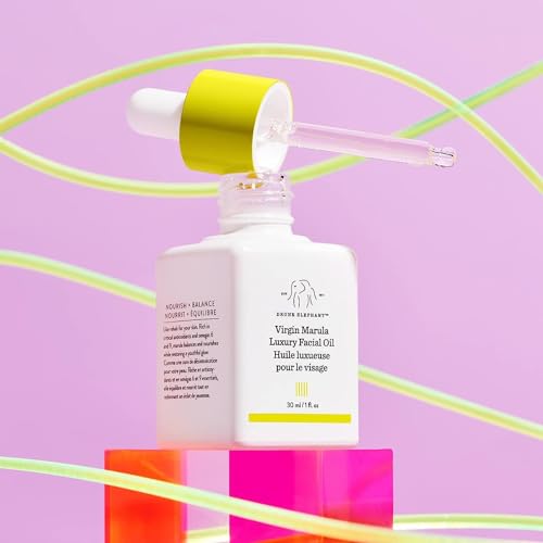 Drunk Elephant Virgin Marula Luxury Facial Oil - Vegan Anti-Aging Skin Care and Face Moisturizer (15 mL / 0.5 Fl Oz)