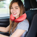 HOINCO Massage Face Cradle Cushion Universal Headrest Face Rest Neck Head Cushion for Massage Chairs Spa Bed(Wine Red)