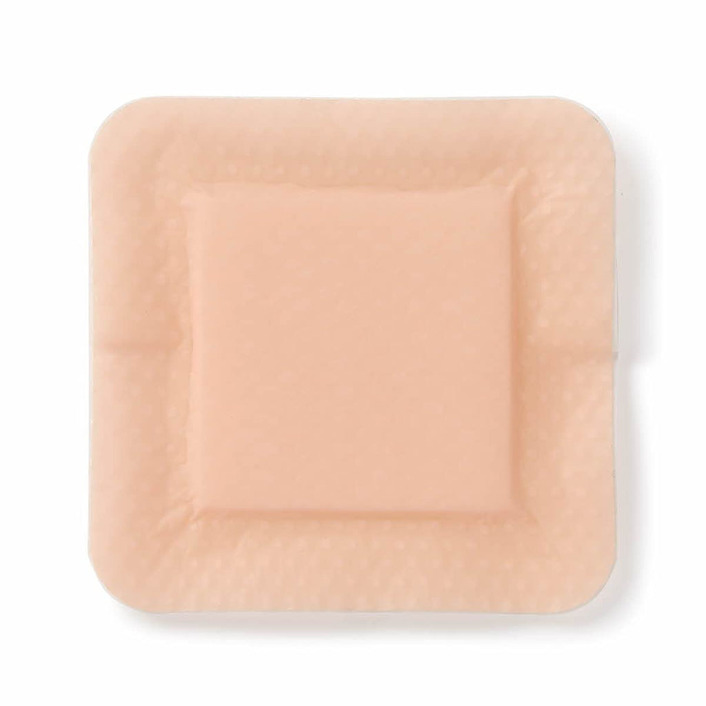 Optifoam Gentle EX Silicone-Faced Bordered Foam Dressing, 3" x 3", 10 Count