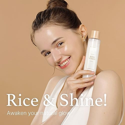 I'm from Rice Toner, Milky Toner for Glowing Skin, Korean Rice, Glow Essence with Niacinamide, Hydrating for Dry, Dull, Combination Skin, Vegan, Fragrance Free, Glass Skin 5.07 Fl Oz