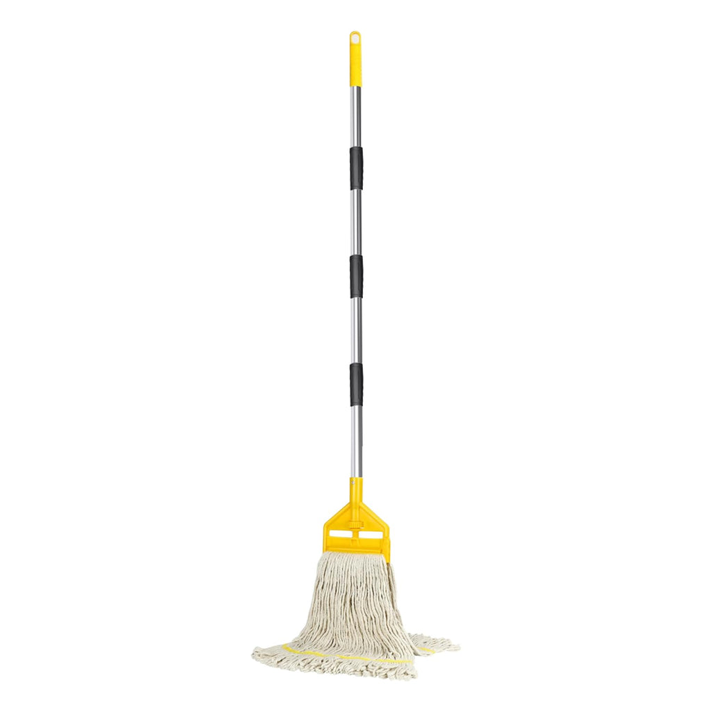 KULED Heavy Duty Industrial Mop with 2 Heads, 59" Handle for Floor Cleaning