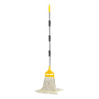 KULED Heavy Duty Industrial Mop with 2 Heads, 59" Handle for Floor Cleaning