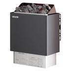 VEVOR Sauna Heater, 9KW 220V Electric Sauna Stove, Steam Bath Sauna Heater with External Digital Controller, 3h Timer & Adjustable Temp for Max. 317-459 Cubic Feet, Home Hotel Spa Shower FCC Certify