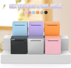 hizgo Adults Purple Piggy Bank, Stainless Steel Piggy Bank for Adults/Kids Must Break to Open, Unopenable Money Saving Box(4.72-inch, Purple)