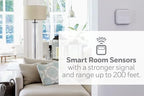 Honeywell Home T9 WiFi Smart Thermostat with 1 Smart Room Sensor, Touchscreen Display