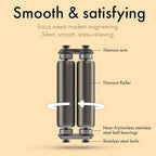 ONO Roller - Handheld Fidget Toy for Adults | Help Relieve Stress, Anxiety, Tension | Promotes Focus, Clarity | Compact, Portable Design | Titanium Junior