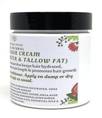 Croton Zambesicus Hair Growth Cream|Leave in Conditioner|With Fermented Rice Water & Tallow|Aloe Vera|Sea Moss (Unscented, 4 oz)