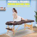 PayLessHere Massage Bed Portable Massage Table 2 Fold Lash Bed Adjustable Salon Bed 24 inche Wide Spa Table with Non-Woven Bag for Spa Footmassage Facial CareSpa Tattoo
