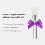 Collagen Peel Off Mask with Jelly Brush, Skin Elasticity for Glass Glow Skin, Gentle Exfoliation, Korean Skin Care, 2.70 Fl Oz
