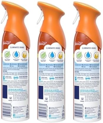 Febreze Air Effects Limited Edition Odor-Fighting Air Freshener, Pumpkin Patch, 8.8 OZ - pack of 3 (Pumpkin Patch), Orange