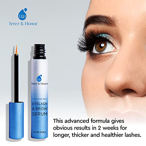 Advanced Eyelash Growth Serum and Brow Enhancer to Grow Thicker, Longer Lashes for Long, Luscious Lashes and Eyebrows (Eyelash Growth Serum [3mL])