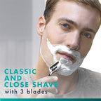 Gillette Mach3 Shaving Razor for Men, 1 Gillette 3-Blade Razor Handle for Men’s Grooming, 10 Razor Blade Refills, Razor Blades with Lubrication Strip