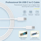 Mac Book Pro Charger - 118W USB C Fast Charger Power Adapter Compatible with MacBook Pro & MacBook Air 13, 14, 15, 16 inch, M1 M2 M3 M4, New ipad Pro and All USB C Device, 6.6ft Charge Cable