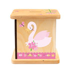 Wooden Piggy Bank for Kids and Adults, Personalized Gift Handmade in USA by BloomOwl, Custom Piggy Bank, Personalized Banks for Kids, Gifts for Baby Boys and Girls (Dance)