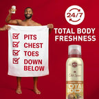 Old Spice Whole Body Deodorant for Men, 3-Pack, Aluminum Free, Stick, Spray & Cream Bundle, 24/7 Total Body Freshness, Dermatologist Tested, Vanilla + Shea Butter Scent