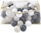 MoonxHome Ball Pit Balls for Toddlers, BPA Free Crush Proof Plastic Toy Balls for Ball Pit, Children's Pool Water Toys, Macaron Ocean Balls for Play Tent 2.15 Inch Pack of 100…