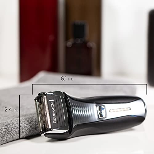 Remington Foil Shaver, Electric Razor for Men, Cordless Rechargeable with Pop Up Trimmer, Pivot & FlexFoil Technology, Lightweight Handheld Design, Black