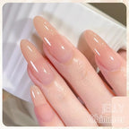 Beautpal Jelly Gel Polish Sheer Pink Crystal Transparent Milky White Nude Sheer Gel Nail Polish Kit for Salon Gel Manicure and Nail Art Collection Gift Set 8ML 6PCS