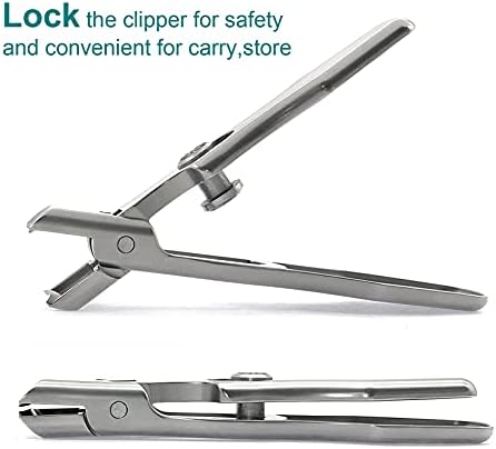 Nail Clippers for Men Thick Nails Laqrge Wide Jaw Opening Long Handle Heavy Duty Ultra Sharp Toe Nail Clippers No Splash Fingernail Clipper for Seniors,Adult, Women (Silver with File)
