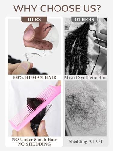 Deep Wave Human Braiding Hair For Boho Braids Full Bulk Human Hair For Braiding Curly Human Hair Braiding Hair Wet Wavy 100g 2 Bundles 18inch No Weft Micro Human Hair Extensions Natural Color