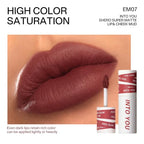 INTO YOU Matte Lipstick for Women, Matte Red Lipstick Long Lasting, Multi-Purpose for Lips and Cheek, Non-Stick Cup Not Fade Lip Stain Makeup Cosmetics Official Directly (EM07)