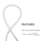 Eastrans 10ft x 5/16" Clear Vinyl Tubing, Flexible Plastic PVC Tubing