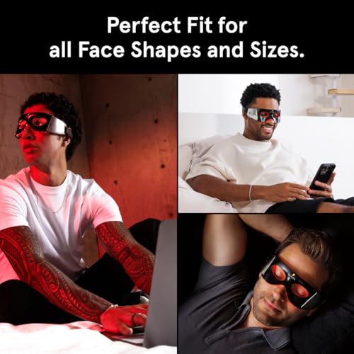Luminator LED Eye Mask for Men and Women Skincare - Anti-Aging, Boost Collagen, Reduce Dark Circles & Wrinkles, Red Light Therapy for Under-Eye Treatment & Rejuvenation - Only 3 Minutes a Day