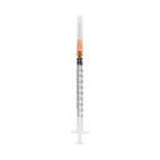 Generic 100 Pack, 1mL Tuberculin Syringes with Needle Luer Slip Syringe Individually Packaged (1mL, 25G x 5/8in), Clear