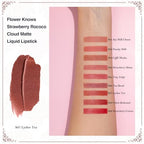Flower Knows Strawberry Rococo Cloud Lip Cream Matte Liquid Lipstick-Long Lasting&Highly Pigmented Lip Stain -Velvety Waterproof Lip Makeup for Girls&Women-0.12 Fl Oz,1 Count(S07 Lychee Tea)