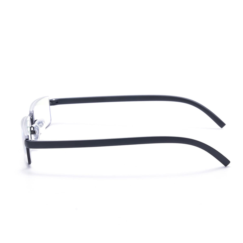 WENS JOOY 4 Pack Reading Glasses for Men Readers Blue Light Blocking with Case (Black, 1.5, multiplier_x)