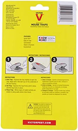 Victor M137 Quick-Set Mouse Trap - 6 Pack Geometric Pattern
