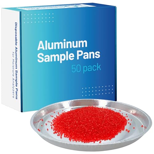 Aluminum Sample Pans for Moisture Analyzer (50 Pack) 90mm Round Lab Trays, Disposable Weighing Dishes, Foil Pan, Weight Scale Tray, Laboratory Balance Dish Plate, Moisture Tester Supplies - Pure Ponta