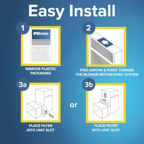 Filtrete 20x25x5 AC Furnace Air Filter, MERV 13, MPR 1900, Premium Allergen, Bacteria & Virus Filter, Electrostatic Air Cleaning Filter, 2-Pack (Actual Size 19.56 x 24.13 x 4.75 in)