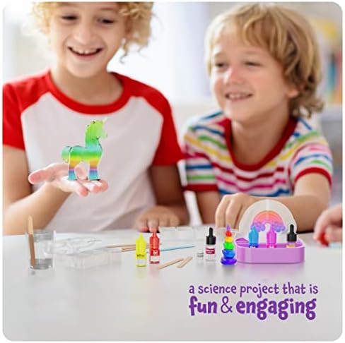 Dan&Darci Unicorn Soap Making Kit - Girls Crafts DIY Project Age 6+ Year Old Kids - Unicorn Girl Gifts - Science STEM Activity Teenage Gift - Make Your Own Soap Kits - Craft Toys Ages 6 7 8 9 10 11 12