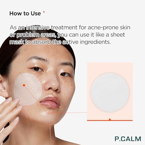 P.CALM Barrier Cycle Toner Pad Refill Pack – 120 Pads (60 + 60) with Centella Asiatica & Papaya Extract for Soothing, Moisturizing & Exfoliating, Korean Vegan Facial Toners Pads for Sensitive Skin