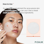 P.CALM Barrier Cycle Toner Pad Refill Pack – 120 Pads (60 + 60) with Centella Asiatica & Papaya Extract for Soothing, Moisturizing & Exfoliating, Korean Vegan Facial Toners Pads for Sensitive Skin