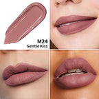 Oulac Matte Liquid Lipstick 2 PCS Set, Long Lasting Lipstick Waterproof Lip Stain, No Transfer, Creamy High Pigmented Formula with Rose Oil, Vegan [M19+M24]